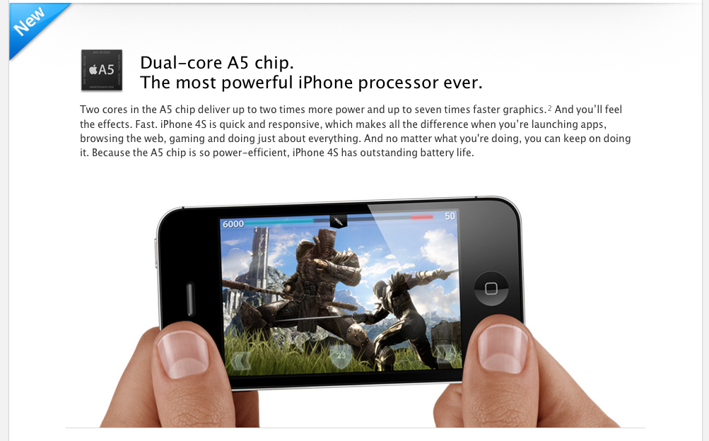 iPhone 4S with Dual Core A5 Processor